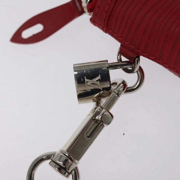 LOUIS VUITTON Epi Mini Lockit Charm Red M6001J LV Auth - Picture 8 of 14